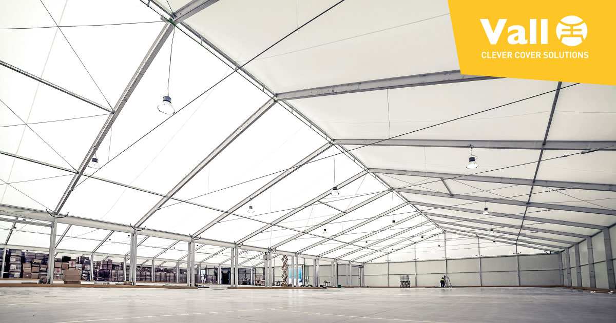 The industrial sector relies on removable buildings and industrial tents